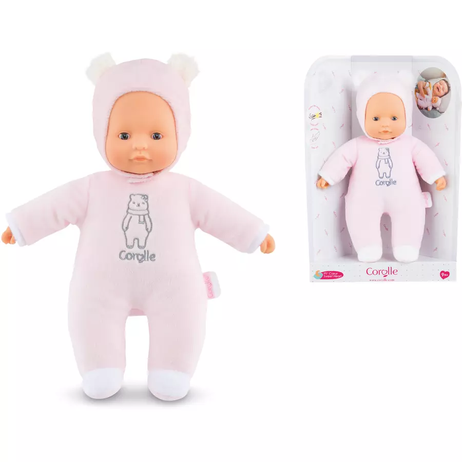 Corolle® Mon Doudou Babypuppe Sweetheart rosa Bär