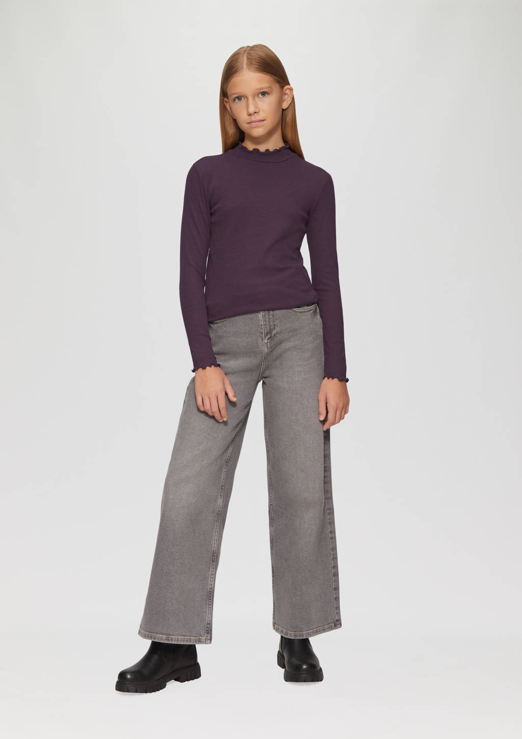 s.Oliver longsleeve donkerpaars