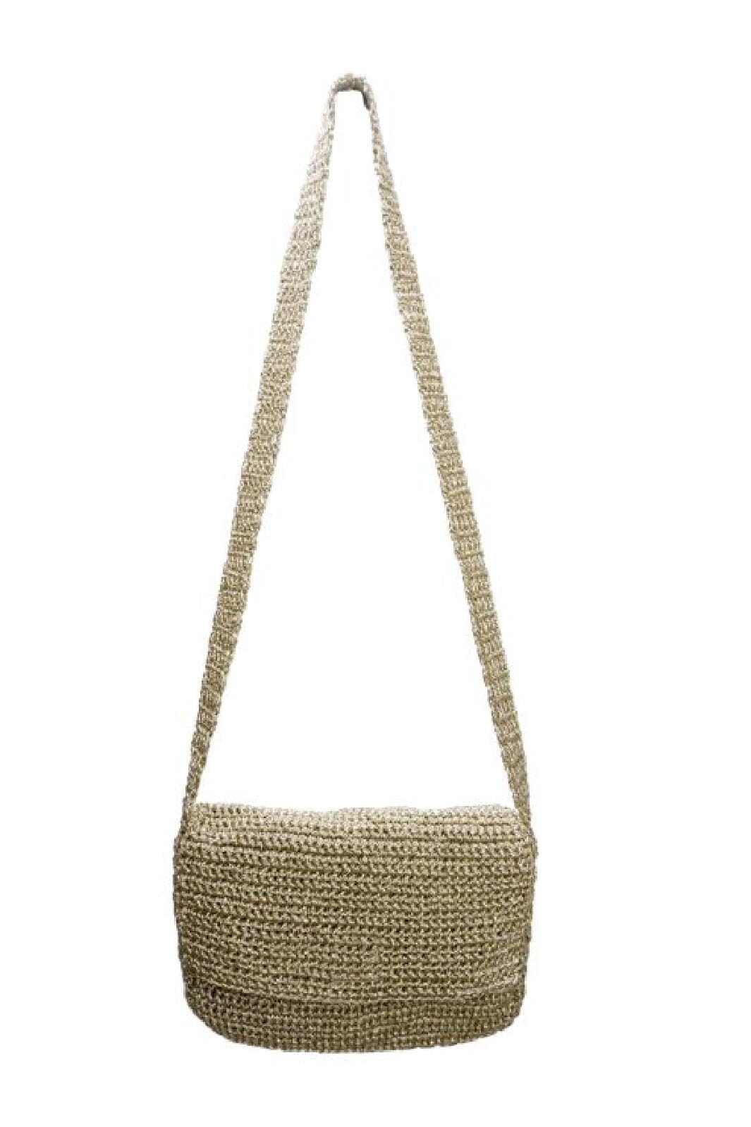 Black Colour Bcasena Crossover Bag gold coloured
