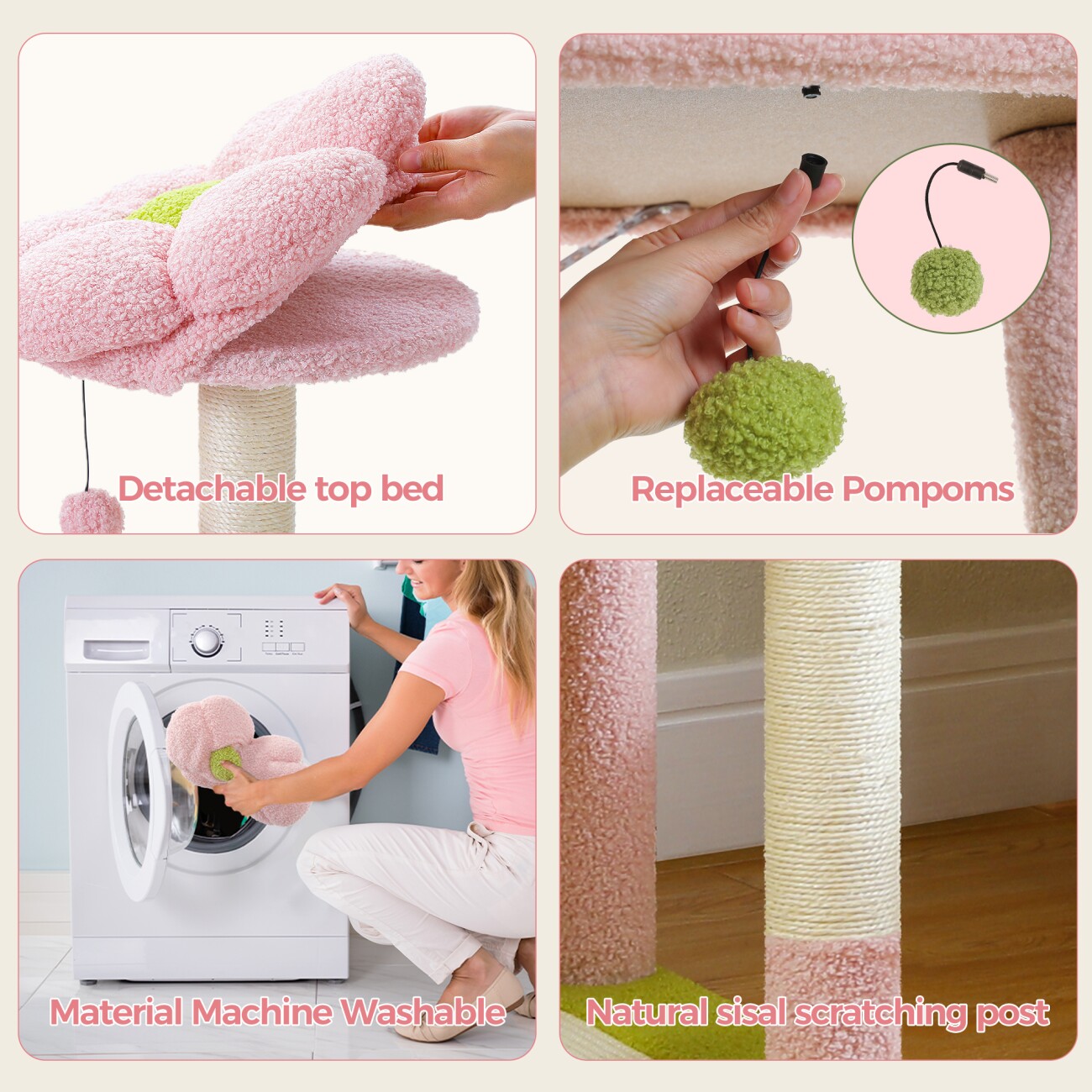 Pawz Road mehrstöckiger Kratzbaum 150cm