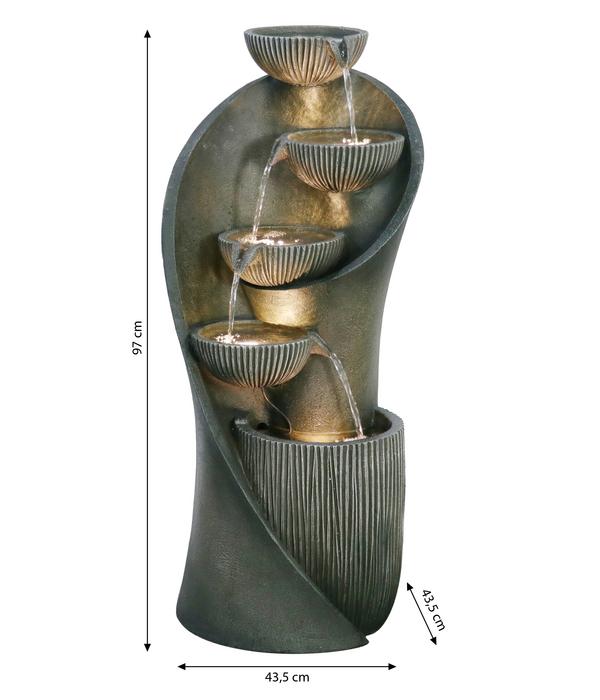 Dehner Polyresin-Gartenbrunnen Atlas,