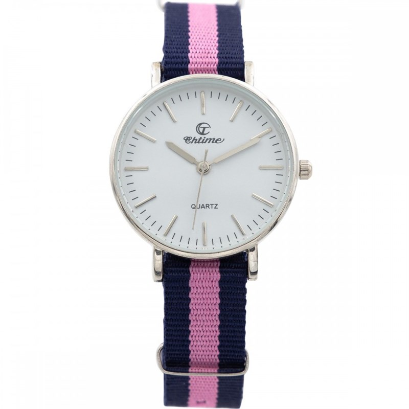 Montre Femme CHTIME bracelet Tissu Rose
