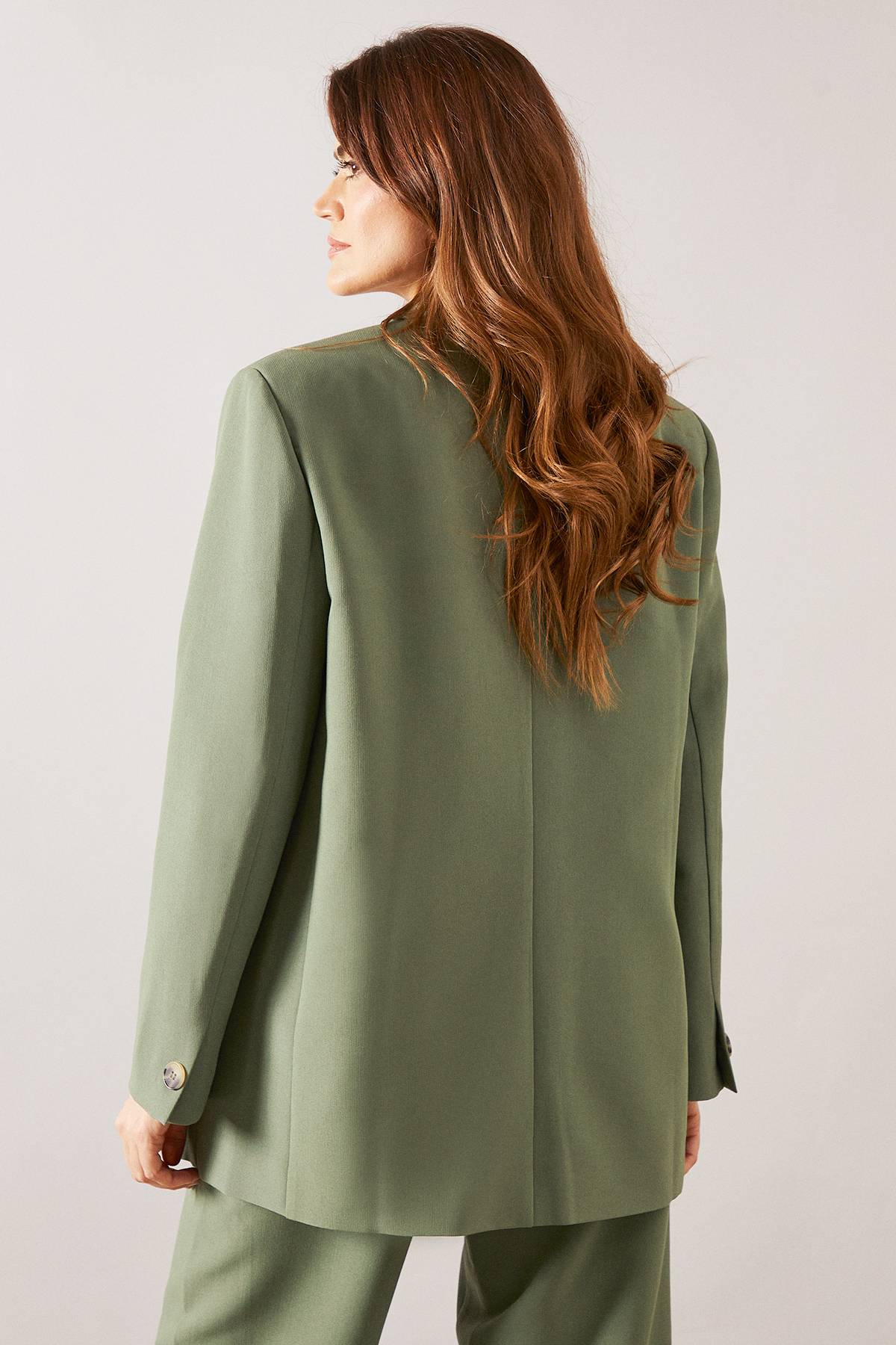 Wallis Blazer Croisé Simple à Deux Boutons