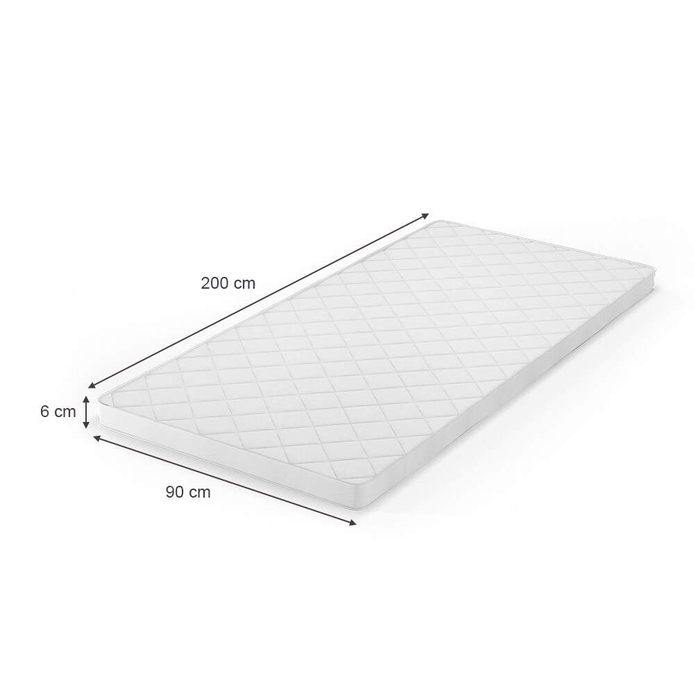 VitaliSpa Komfortschaum Topper Matratzenauflage 90x200cm Matratzentopper 6cm