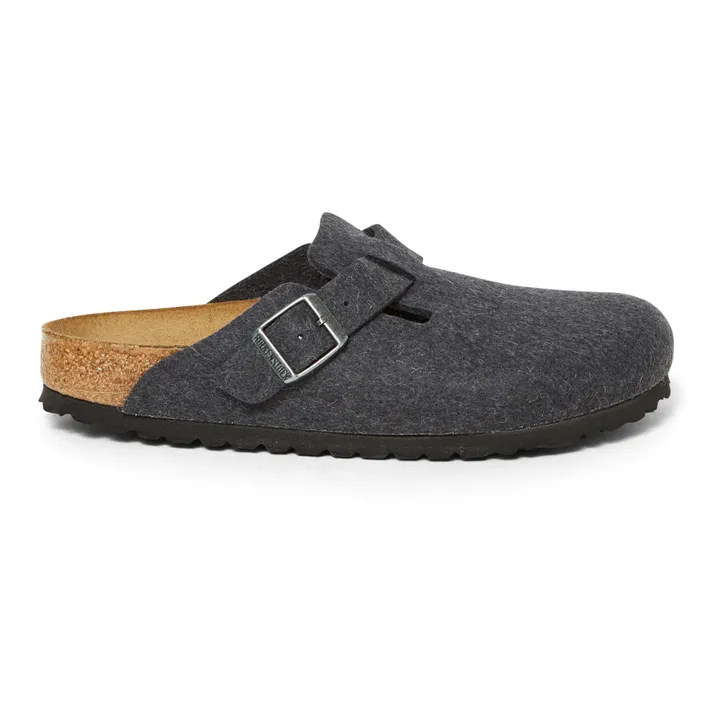 BIRKENSTOCK Sabots Boston Laine - Collection Adulte | Gris anthracite