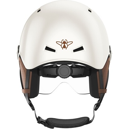 Casque vélo Casr Life Crème avec visière - L