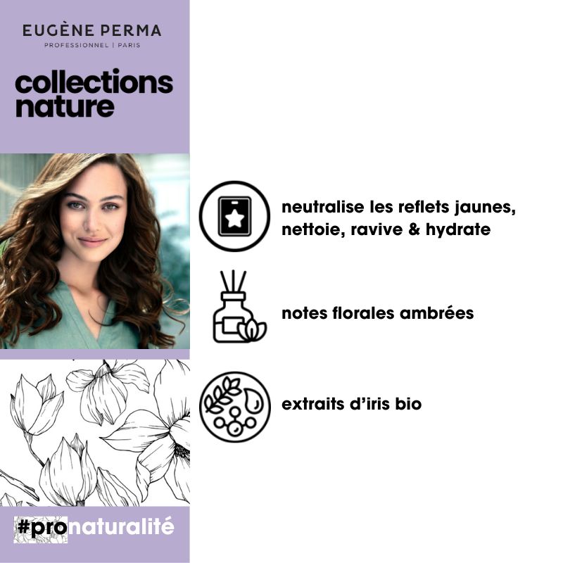 Shampooing bleu neutralisant Collections Nature Eugène Perma 1000ml