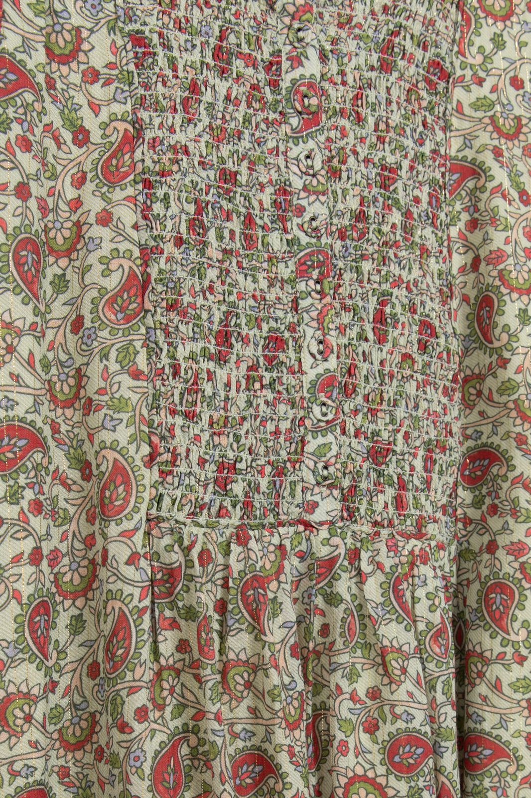 Groene maxi jurk met paisley print