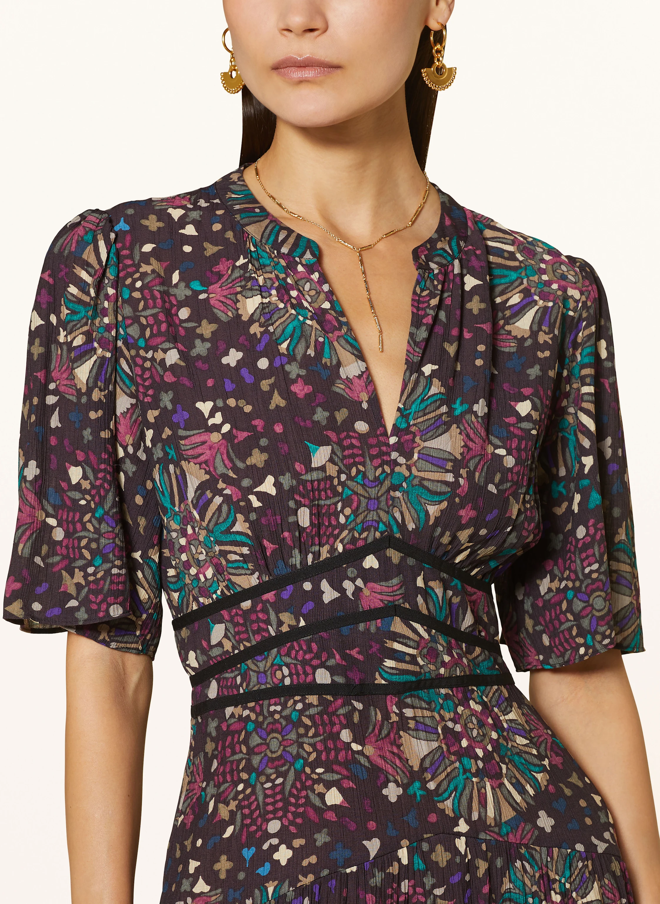 ba&sh Kleid mit Rüschen