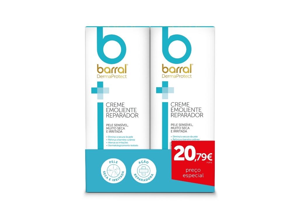CREME EMOLIENTE BARRAL DERMAPROTECT 200MLX2