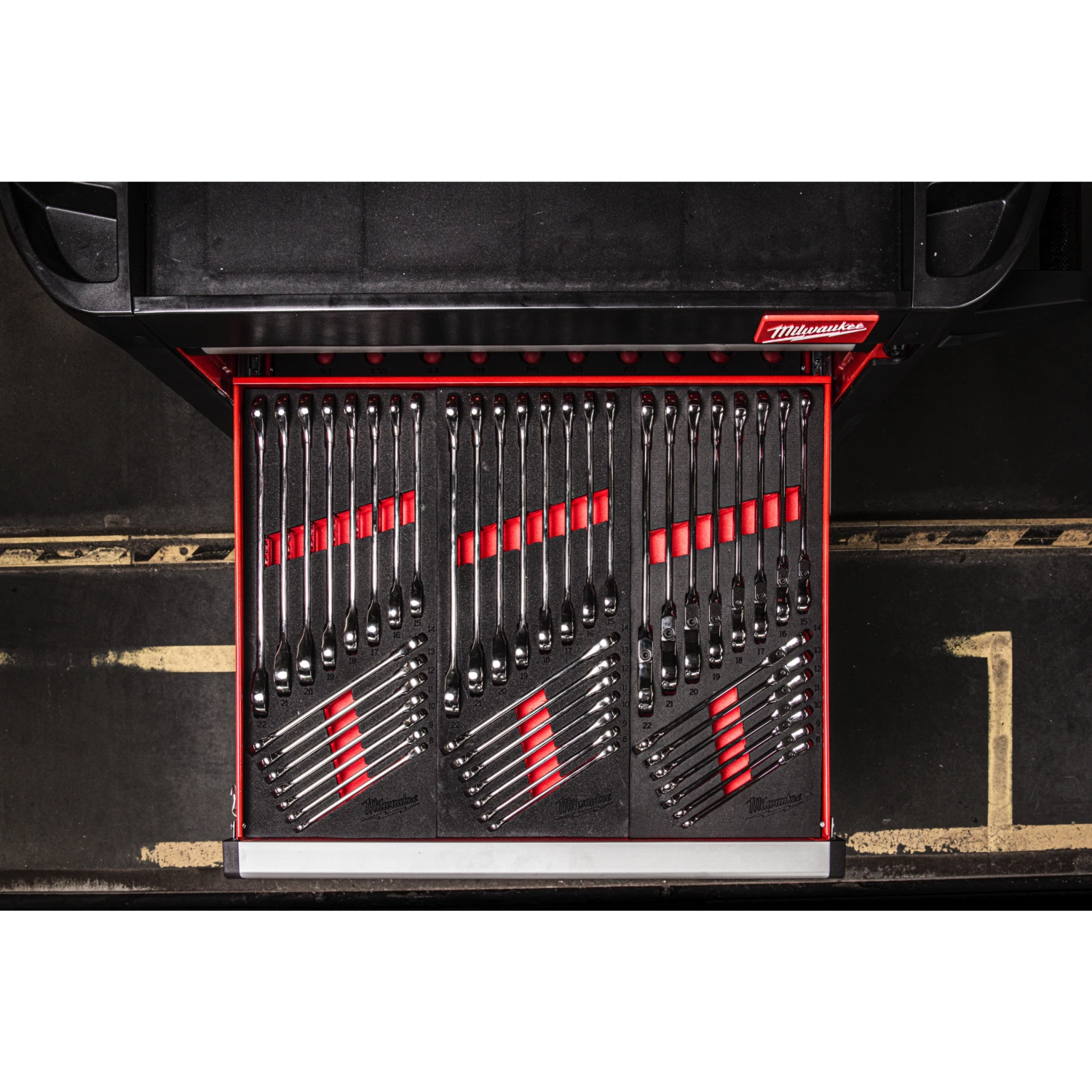Milwaukee 4932479828 Foam Inlay Ringratel-steeksleutel set MAXBITE™