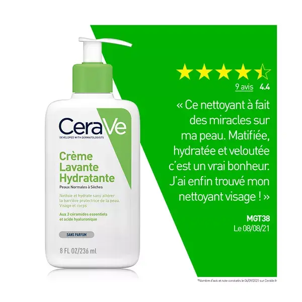 Creme de Limpeza e Hidratação CeraVe para Rosto e Corpo 236ml
