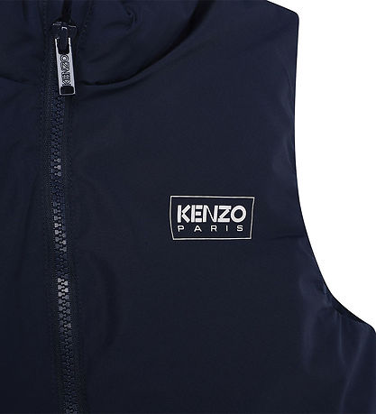 Kenzo Daunenweste - Navy m. Weiß