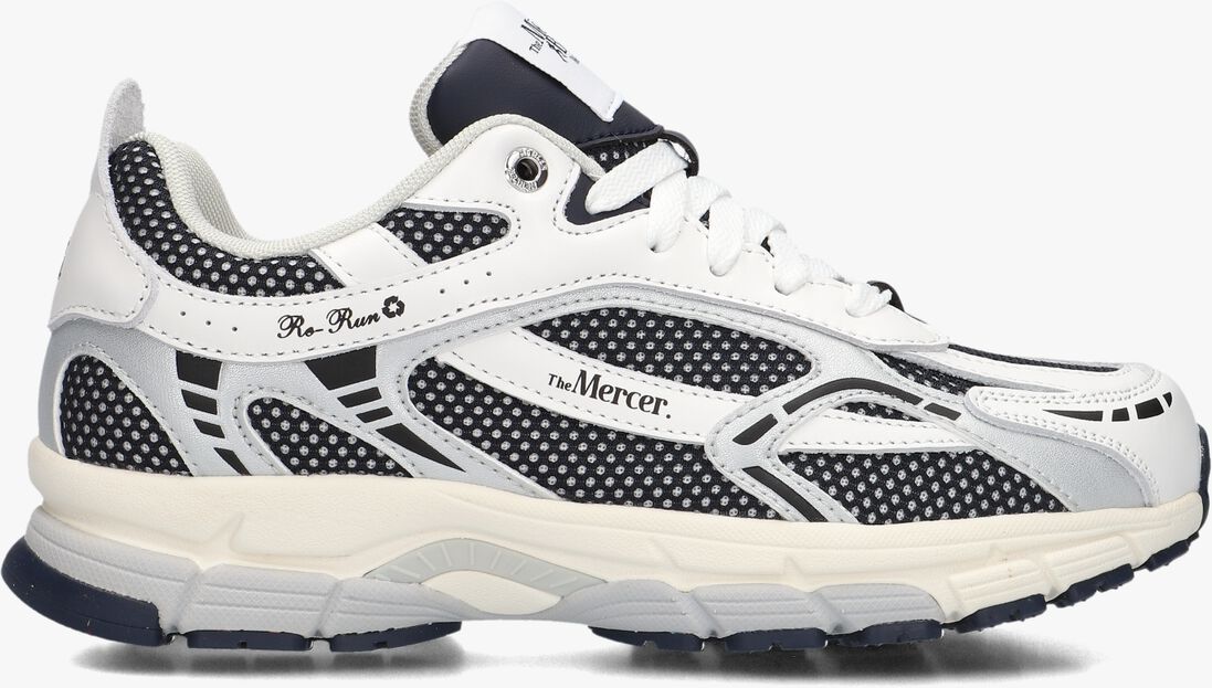 witte mercer amsterdam lage sneakers the re-run white silver