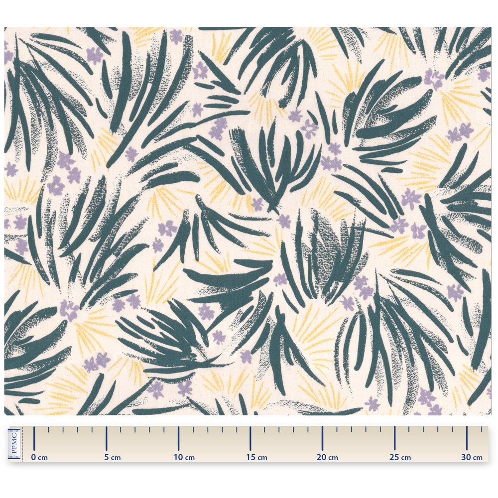 Coupon Tissu 1 M Fleurs D'artifice