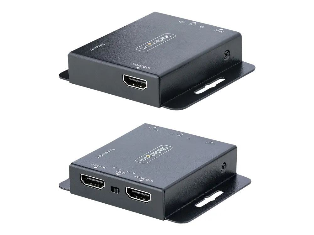 StarTech.com HDMI Extender over CAT6/CAT5, 4K 30Hz/130ft (40m) or 1080p 60Hz/230ft (70m) Video Extender, 4K HDMI over Ethernet Extender, PoC HDMI Transmitter and Receiver Kit, IR Extension - Local Video Output - Video/audio ekspander - HDMI - over CA