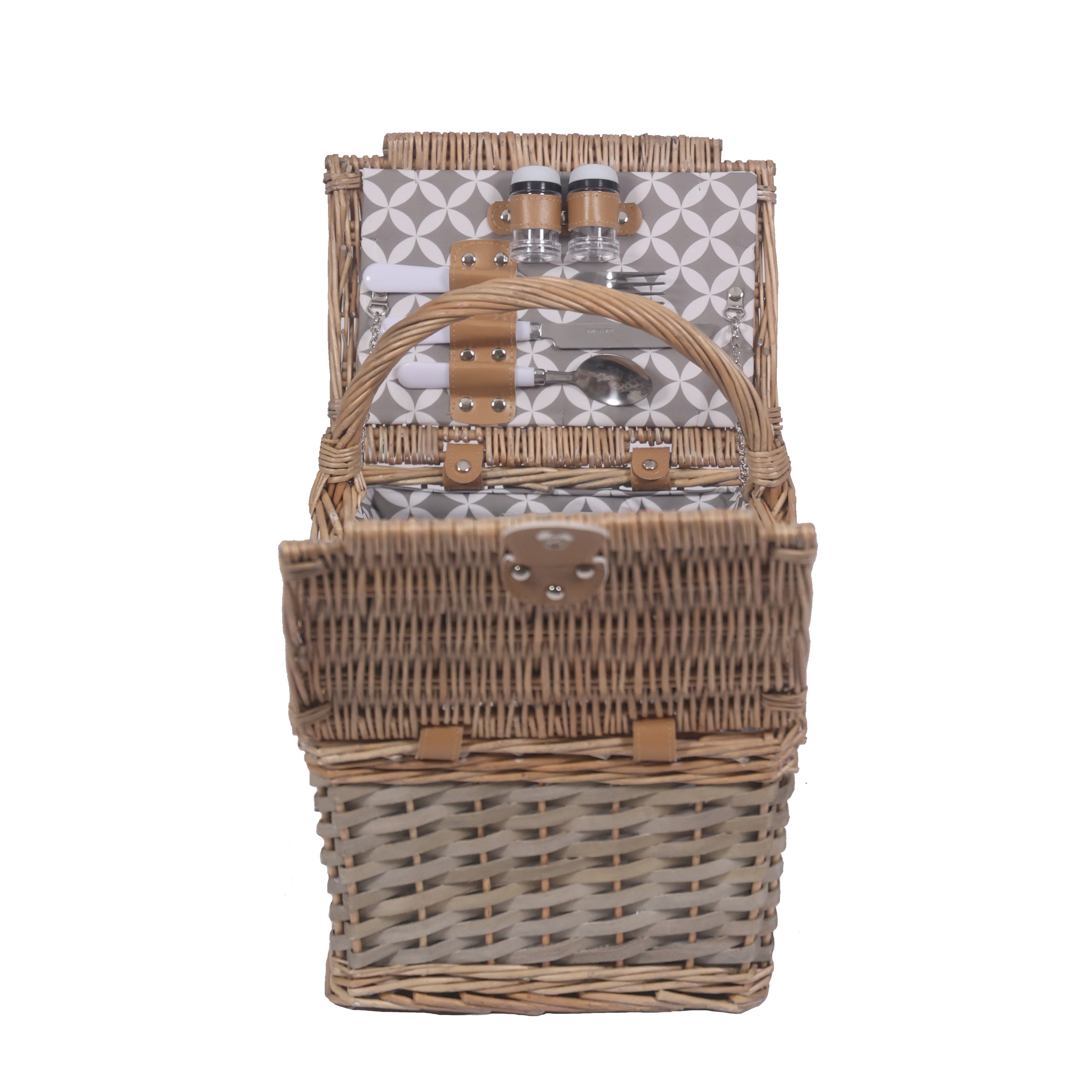 Picknickkorb Set für 4 Personen 36 x 28 x 28 cm