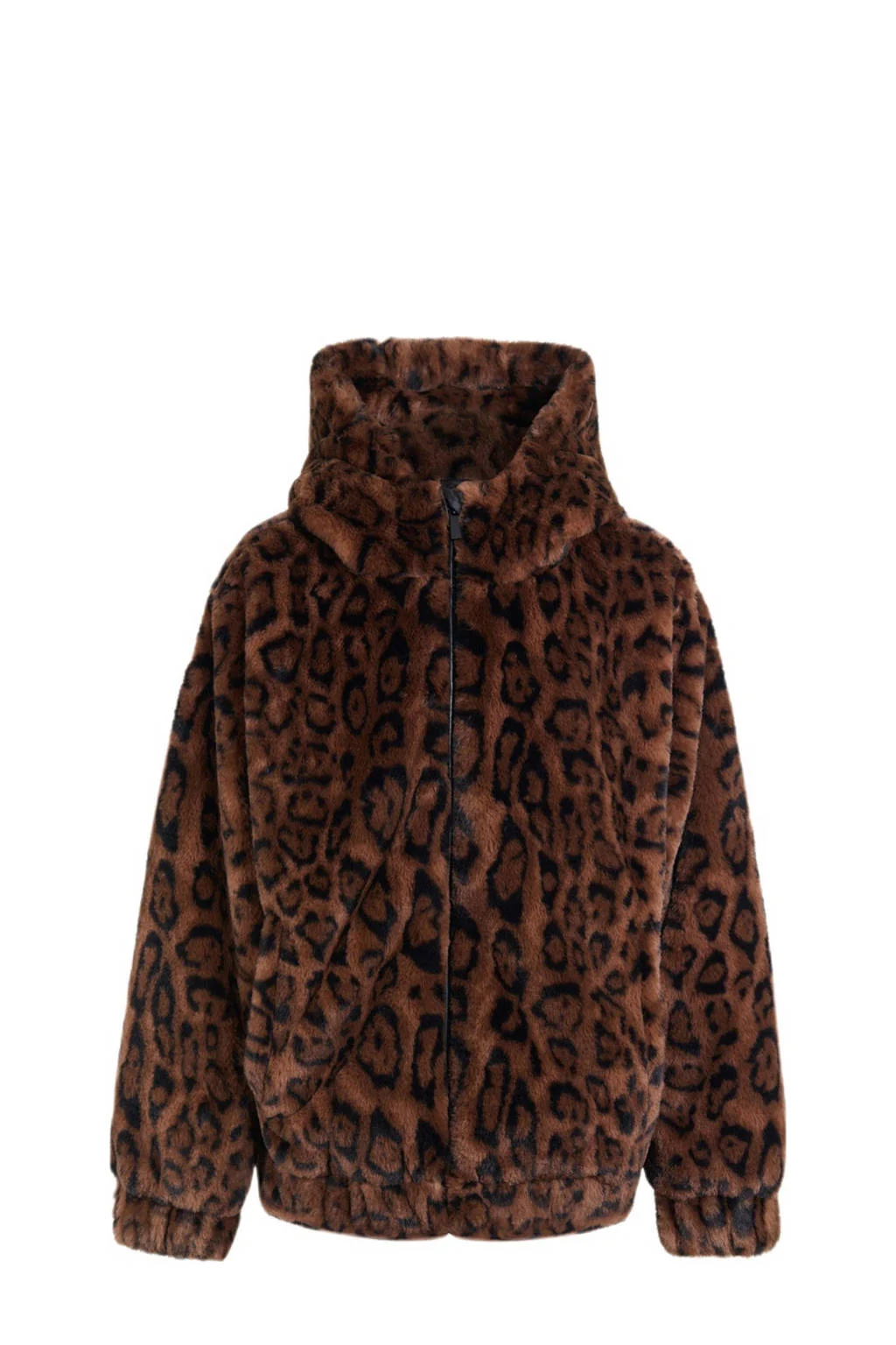 Shoeby imitatiebonten faux fur jas bruin