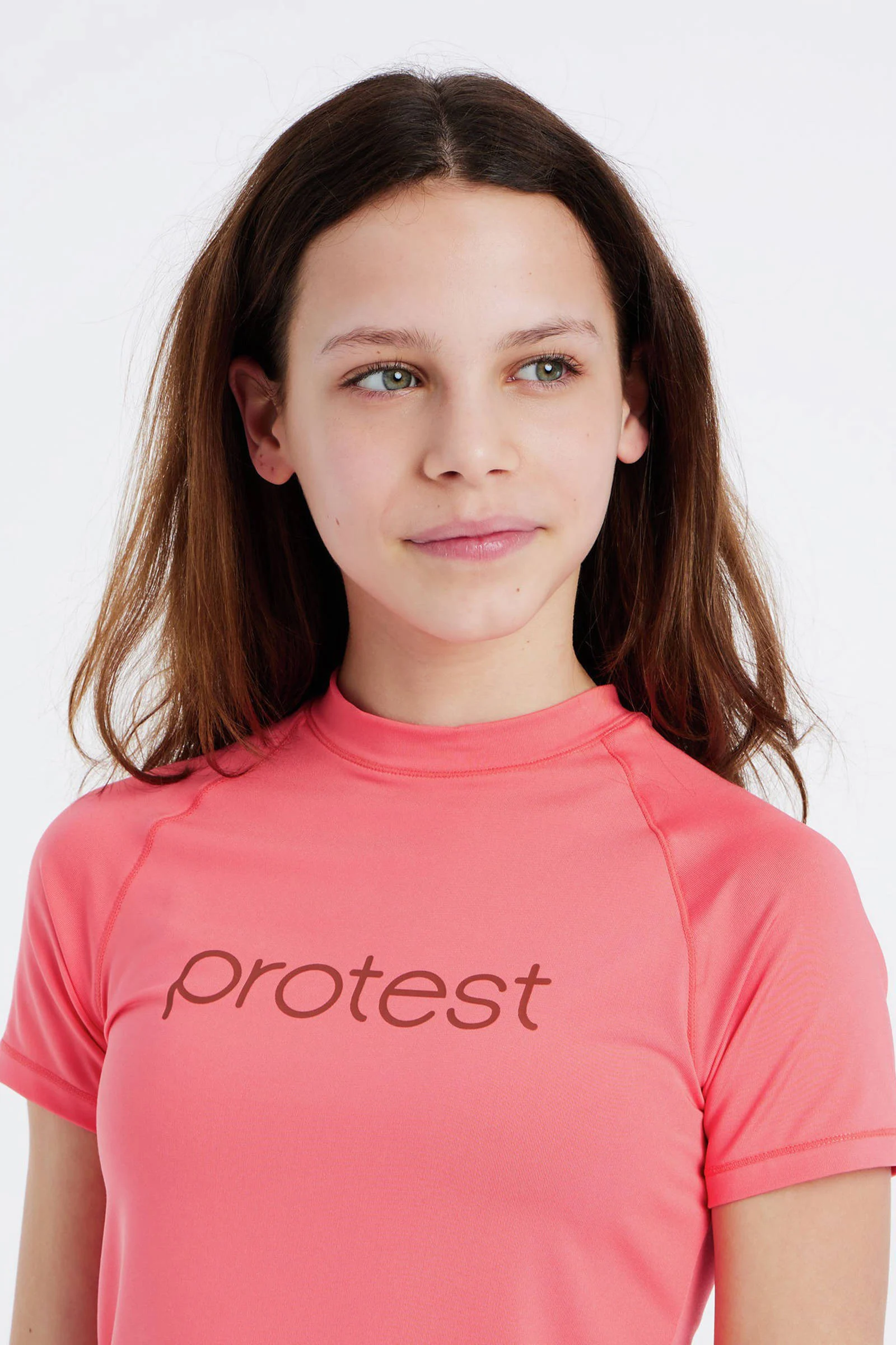 Protest UV T-shirt PRTSENNA JR koraalrood