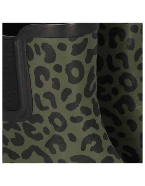 Xq Footwear Chelsea Regenlaars Print Rubber Groen - Laarzen