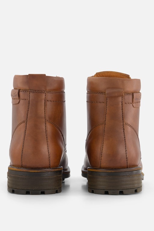 Van Lier Fritz Veterschoenen cognac Leer