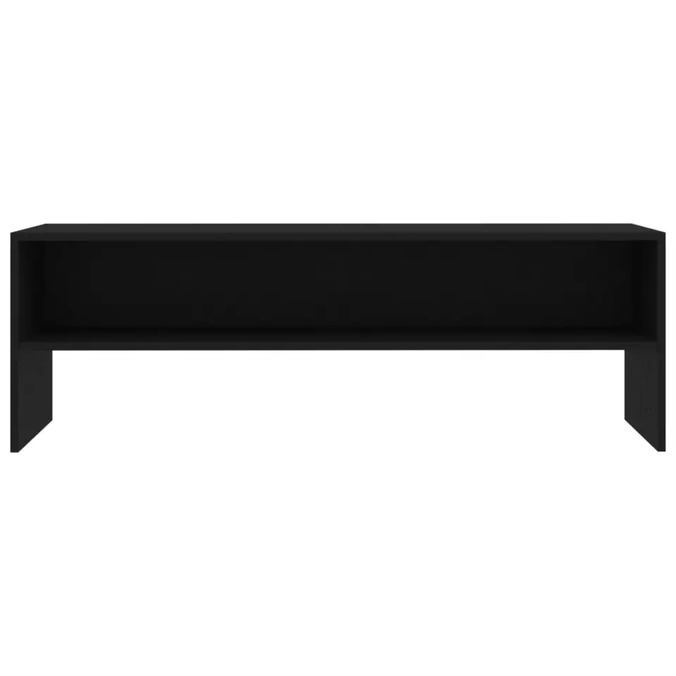 vidaXL - Tv-meubel - Zwart - Bewerkt hout
