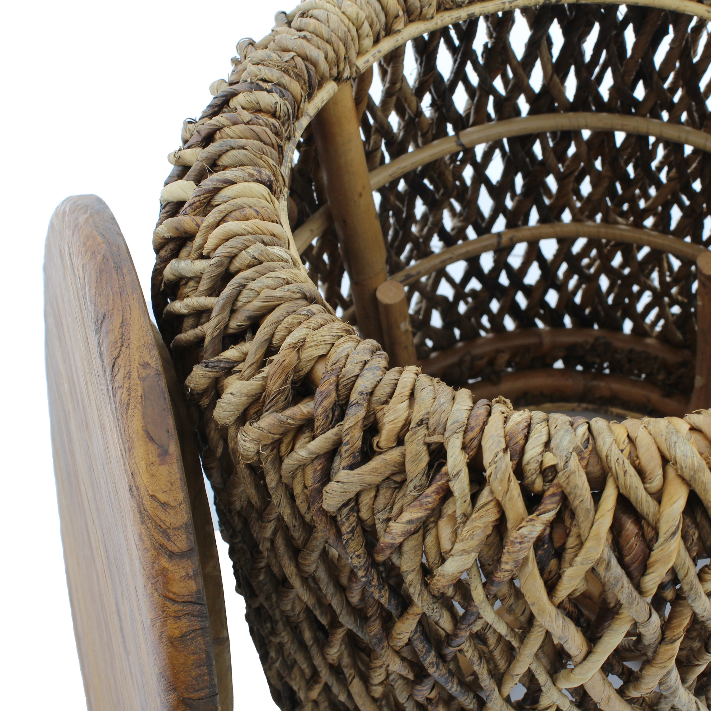 Van der Leeden Abaca Bijzettafel met Opbergruimte