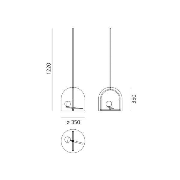 Artemide Yanzi hanglamp LED Ø35