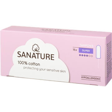 Sanature Tampons Super 16 Stuks