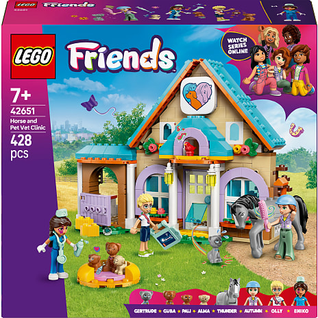 LEGO Friends Dyrlægeklinik for heste og kæledyr 42651