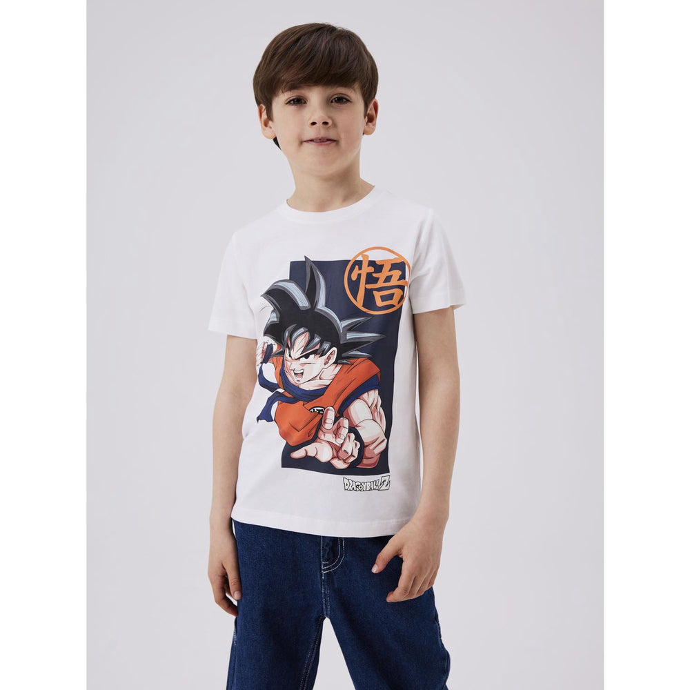 Køb Name It Bright White Jimmo Dragonball T-Shirt Noos