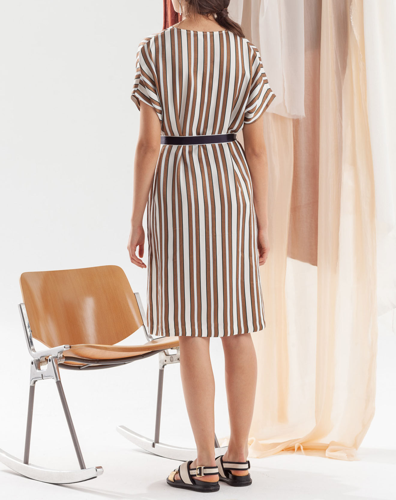Chloé Stora Robe en Coton & Lin Ramie naturel
