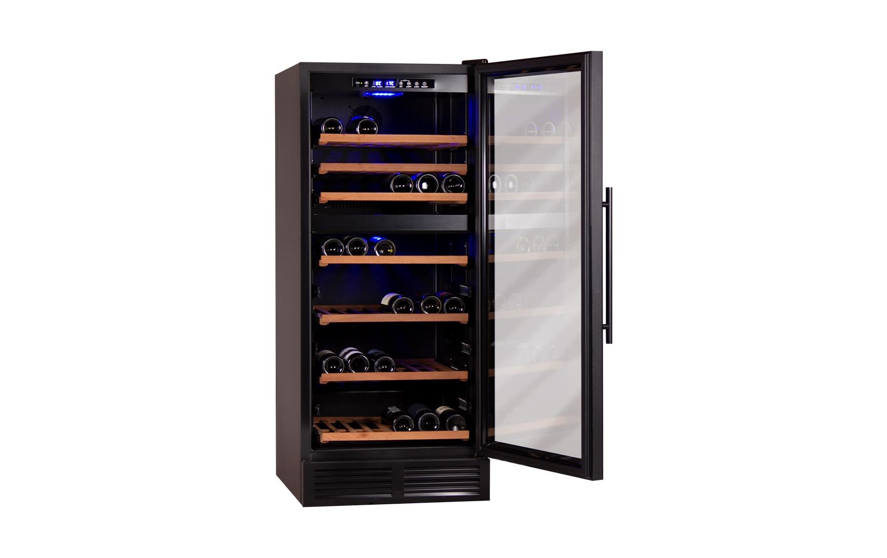 Weinklimaschrank Bodega BWS140 Schwarz, Rechts<br>Freistehender Weinschrank