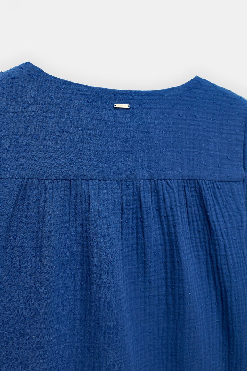 BLUSA PLUMETI COM DECOTE EM V