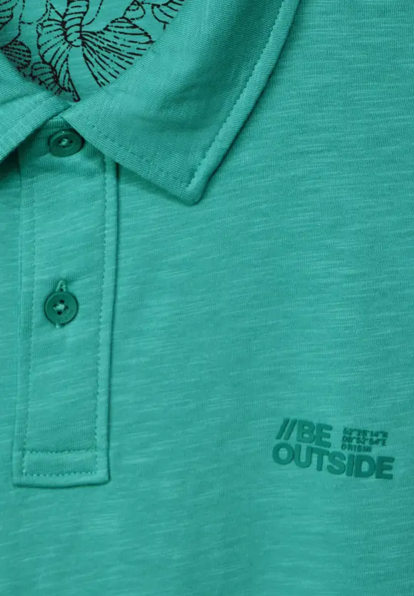 Slub Jersey Poloshirt - light urban green