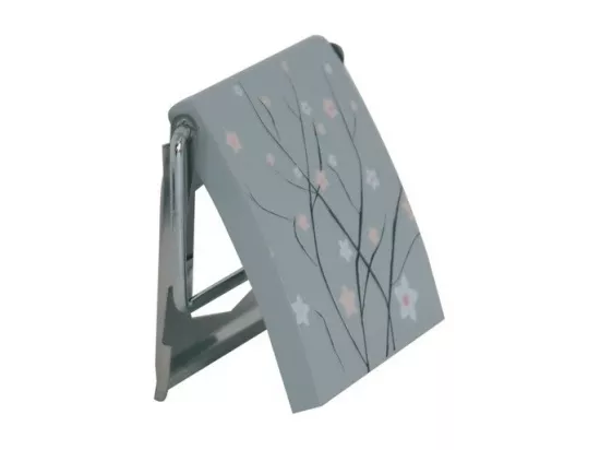 Porte Rouleau Papier Wc Mural MDF & Inox JARDIN JAPONAIX Gris MSV
