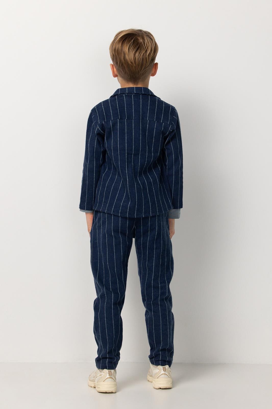 Noppies Kids Overhemd Rockville - Stripe Pattern Dark Blue
