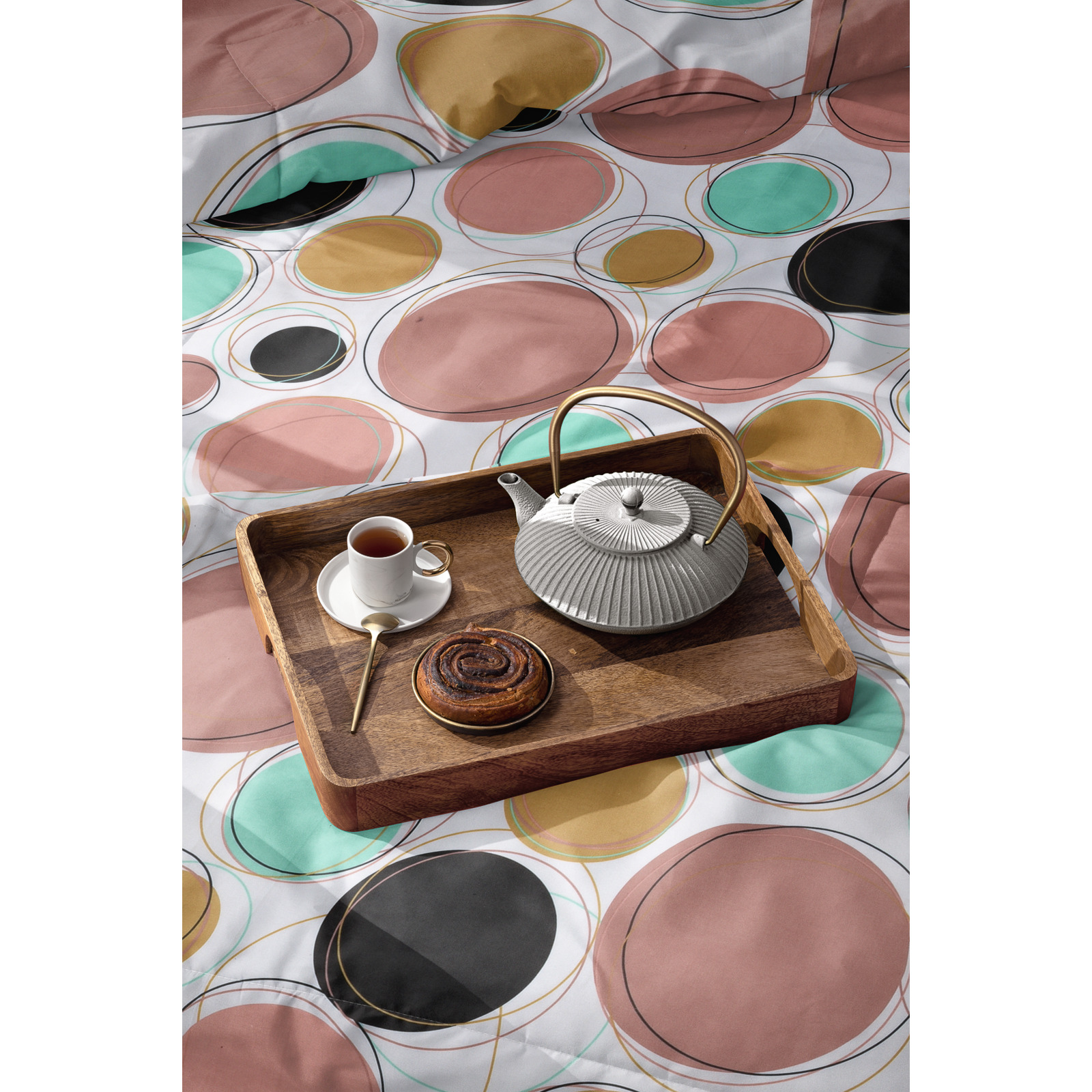 Bettwäsche Baumwolle Twister rosa 50x70 Kissenbezug