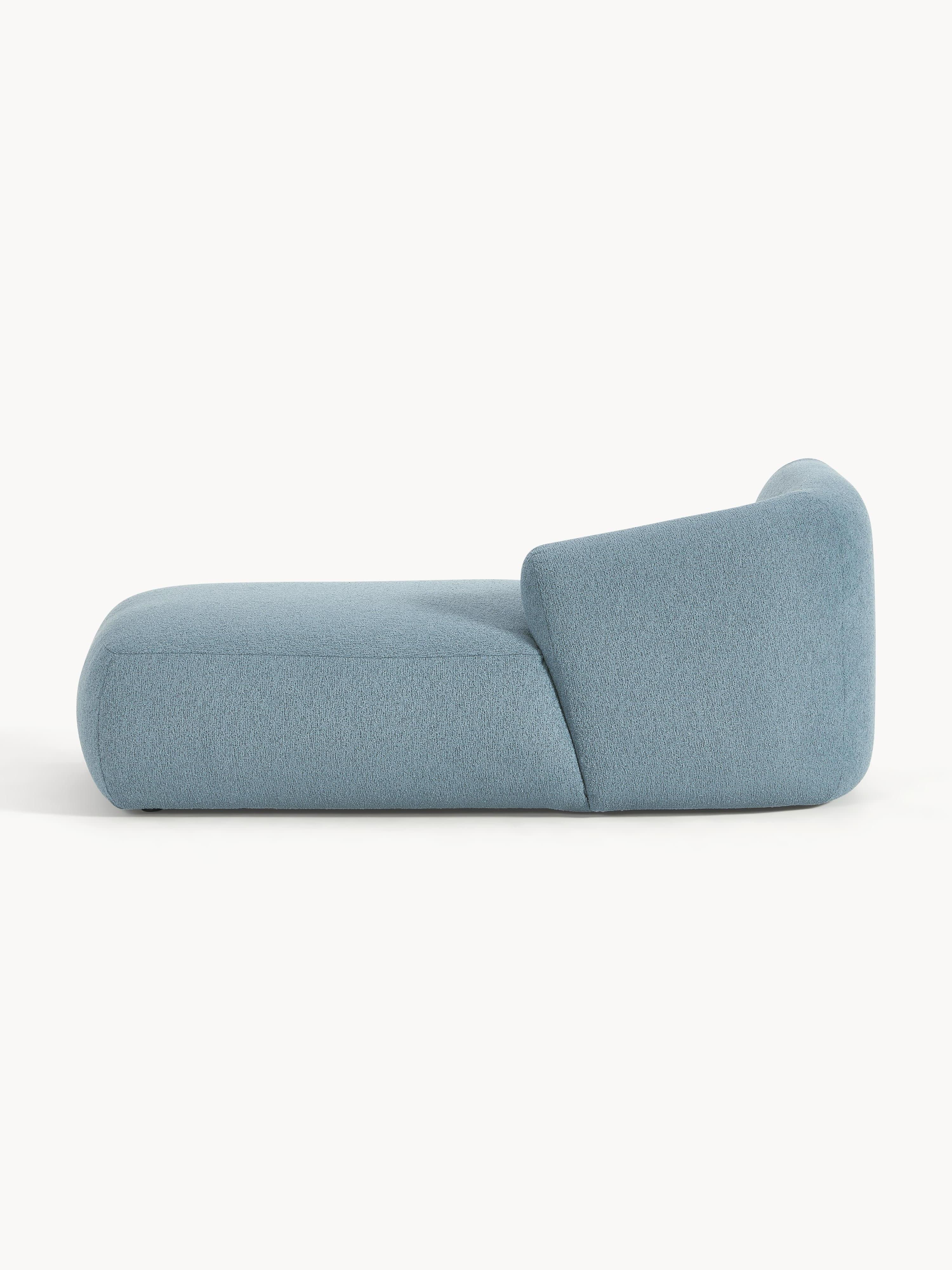 Chaise longue hoekmodule Sofia uit bouclé