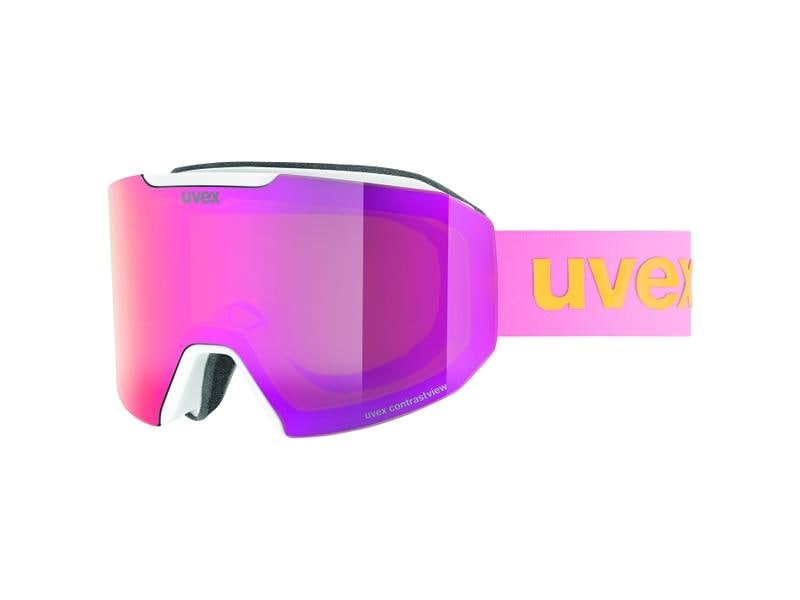 uvex Skibrille Evidnt Attract (WE) S2 Weiss Matt/Rosa Skibrille für Damen
