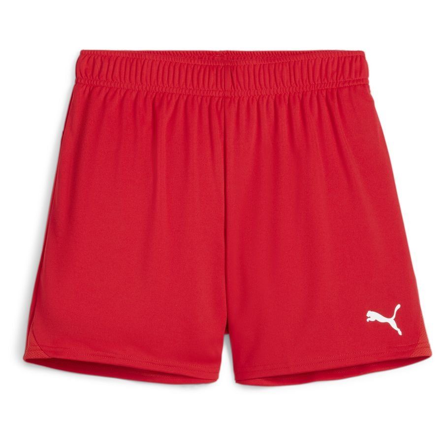 PUMA Short de Foot teamGOAL - Rouge/Blanc Femme