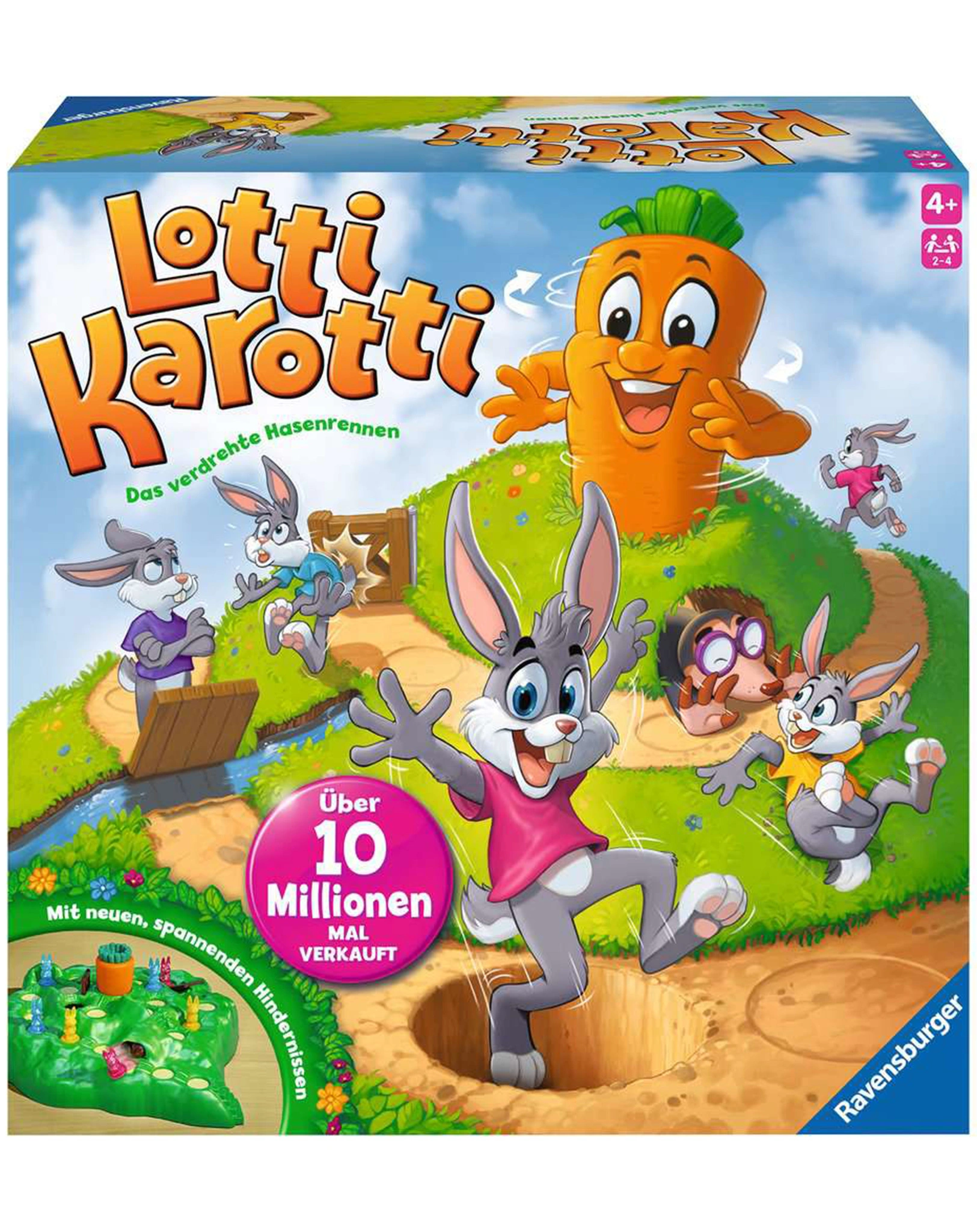 Kinderspiel LOTTI KAROTTI - Das verdrehte Hasenrennen