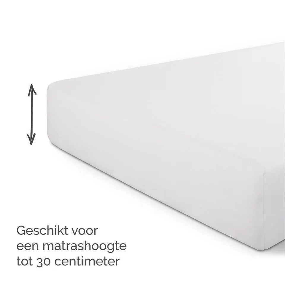 Byrklund - Molton Bed Basics Multifit - 90x200 cm - Wit