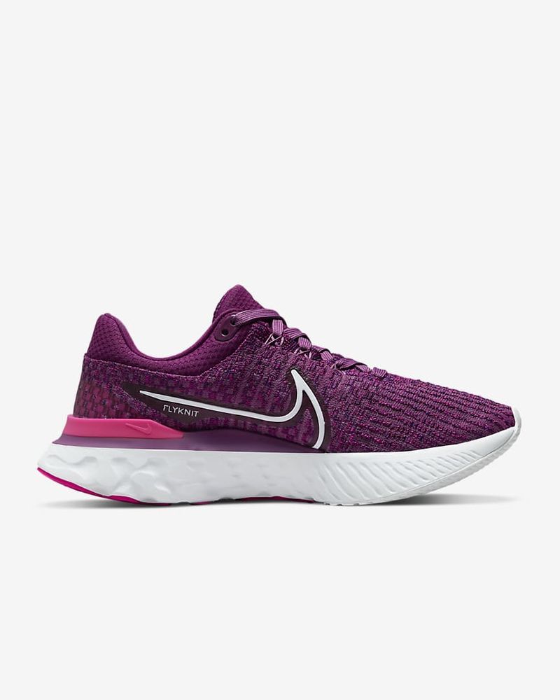 Chaussures de running Nike React Infinity Run 3 Bordeaux pour femme