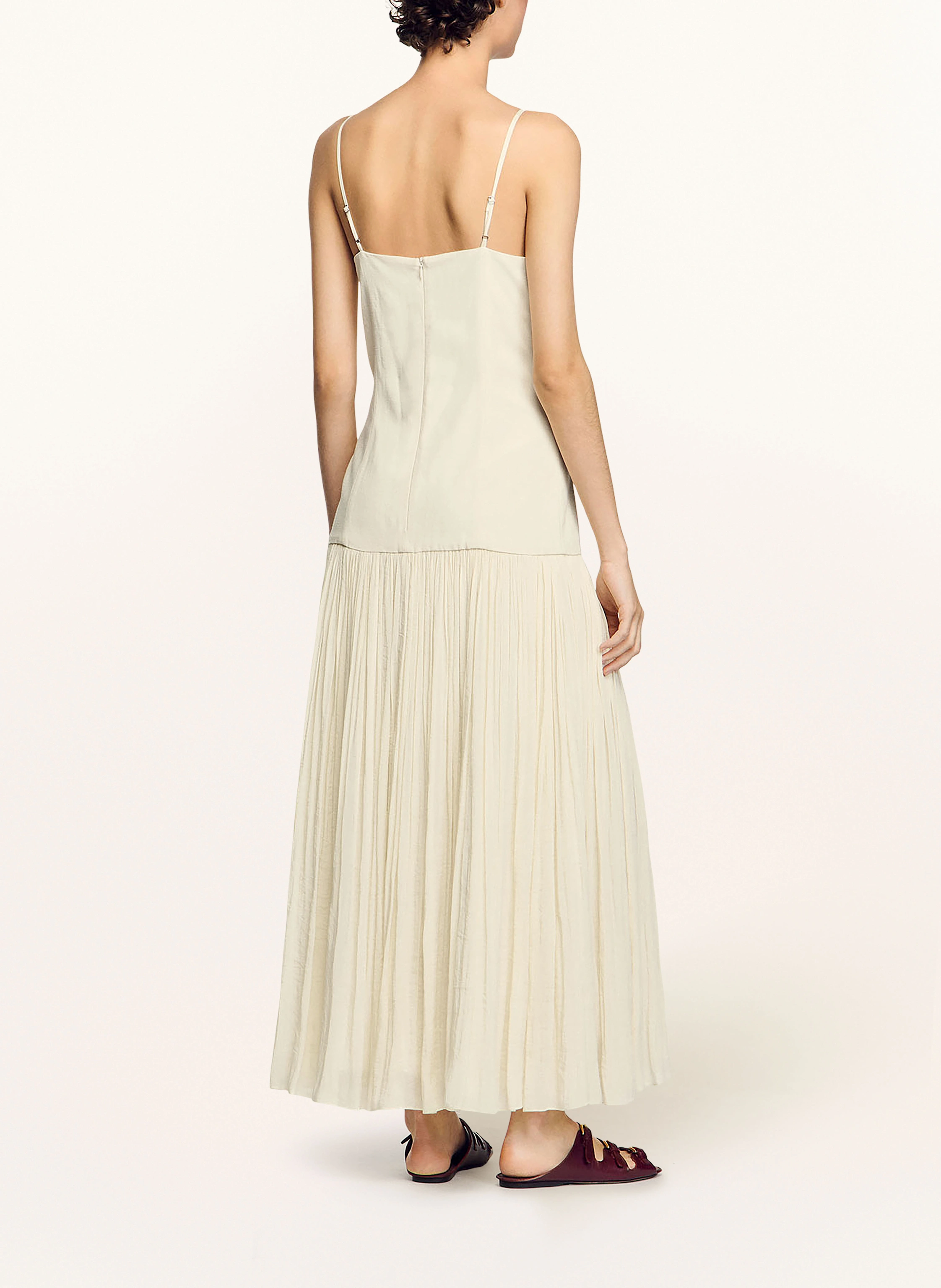 SANDRO Kleid im Materialmix