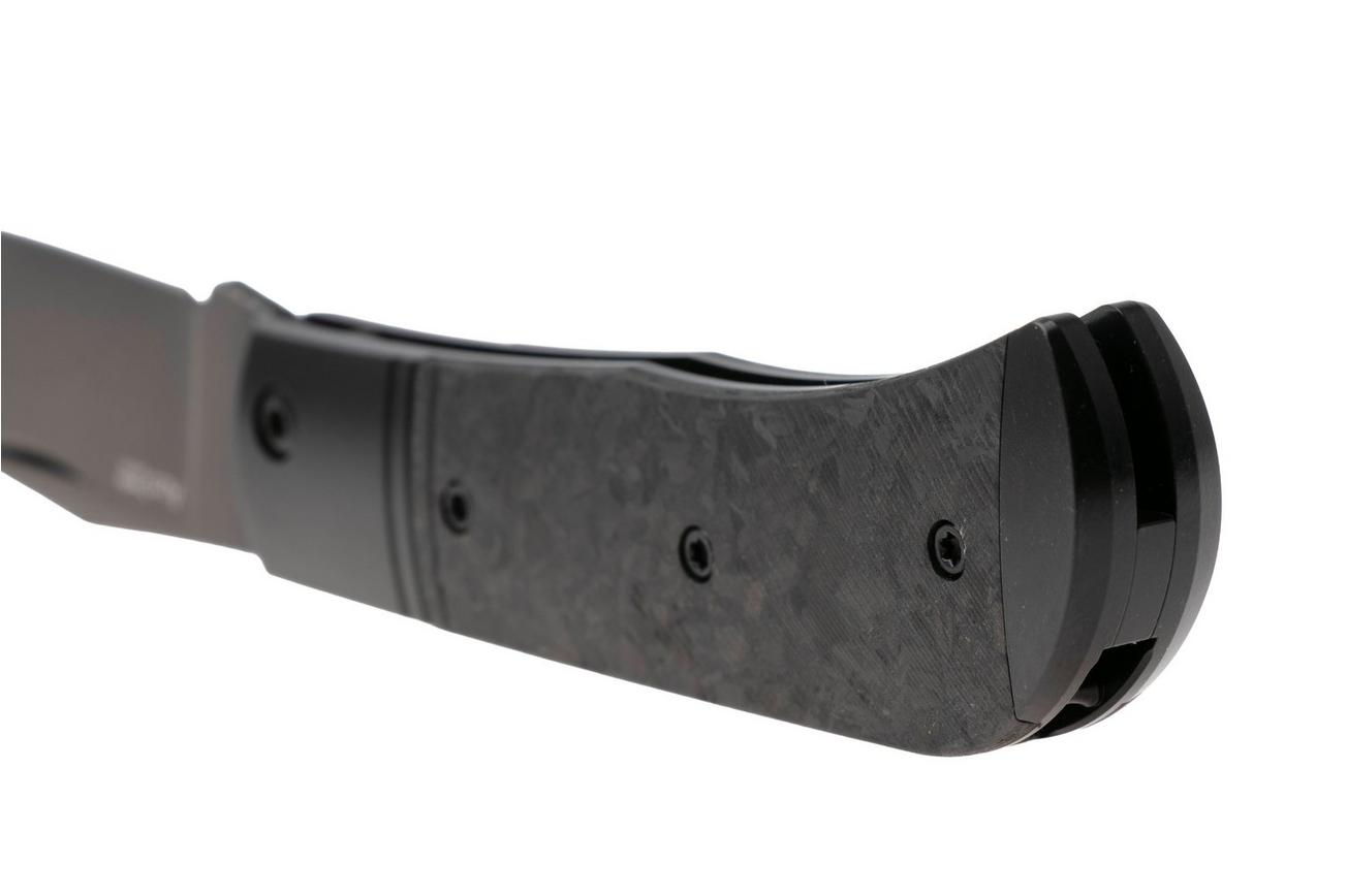 Kizer Trestle KI3761A1 Black DLC S45VN, Black Titanium Carbonfiber Inlay, zakmes, Azo design