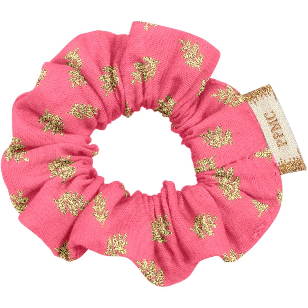 Mini Chouchou Feuillage Or Rose
