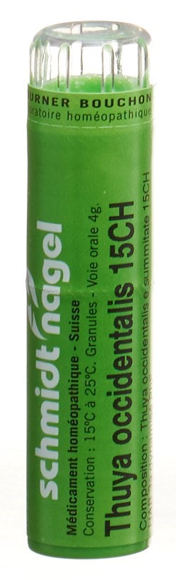 SCHMIDT-NAGEL Thuya occidentalis 15 CH<br>4 g, Granulat