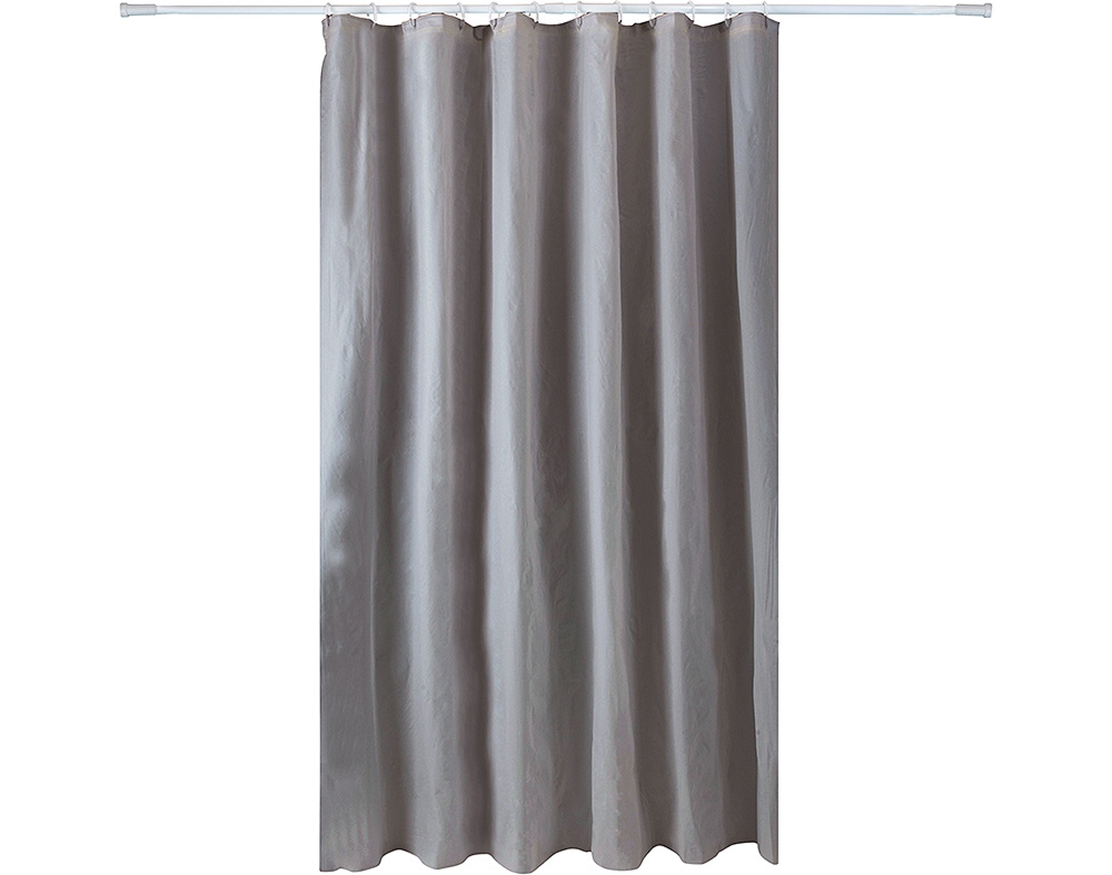CORTINA PARA DUCHE SEM ARGOLAS ACTUEL CINZENTO 180X200CM