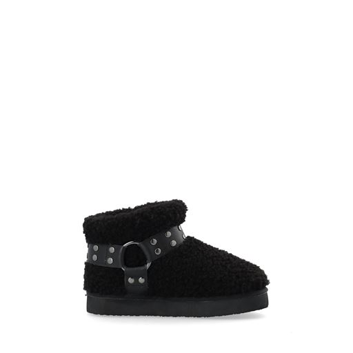 Bianco Varm Flatform Ankle Støvler, Black, 41